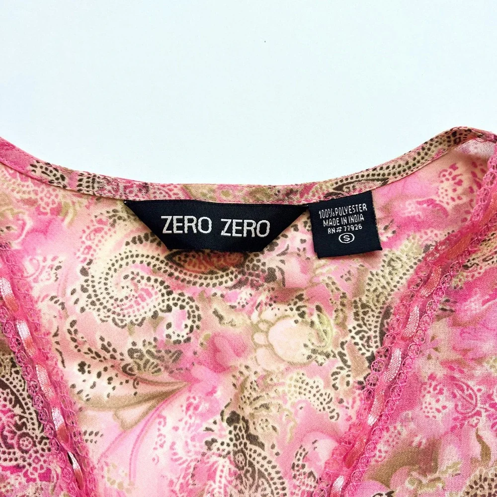 YK Zero Zero Fairy Babydoll Paisley Print Sleeveless Top